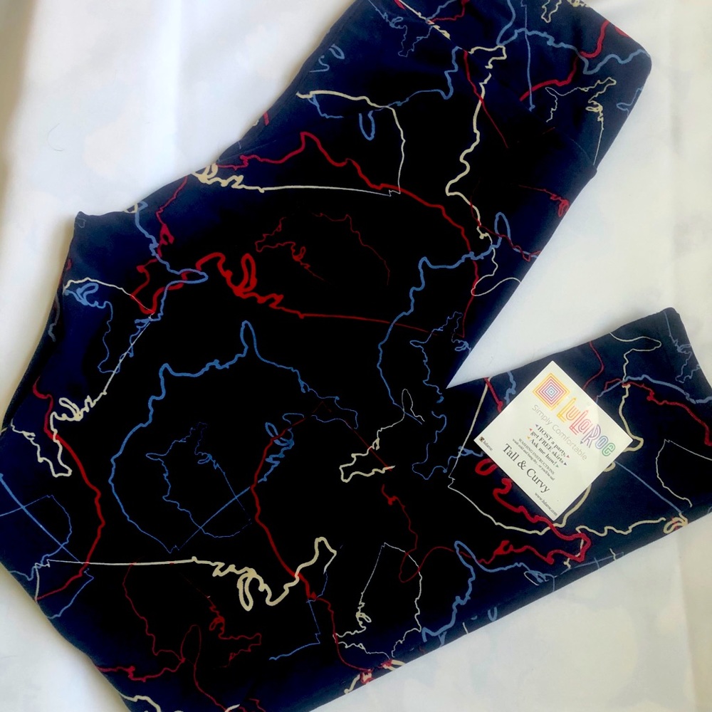 Lularoe TC 4th of July Leggings